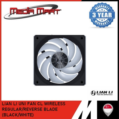 LIAN LI UNI FAN CL WIRELESS REGULAR/REVERSE BLADE (BLACK/WHITE)