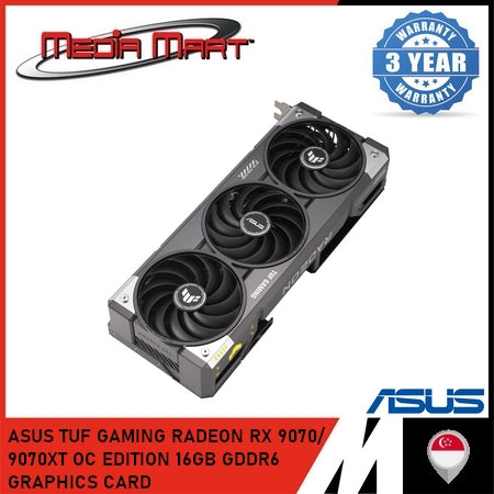 ASUS TUF GAMING RADEON RX 9070/ 9070XT OC EDITION 16GB GDDR6 GRAPHICS CARD