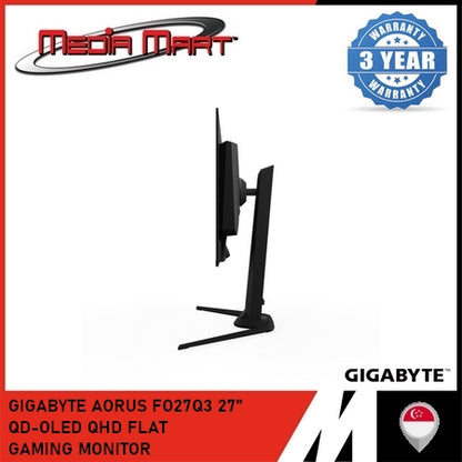 GIGABYTE AORUS FO27Q3 27" QD-OLED QHD FLAT GAMING MONITOR