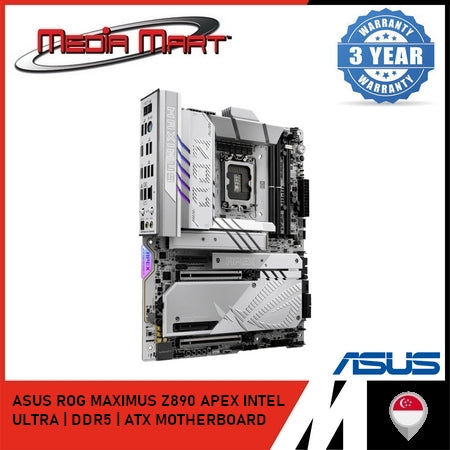 ASUS ROG MAXIMUS Z890 APEX (WHITE) | INTEL LGA 1851 | DDR5 | ATX MOTHERBOARD