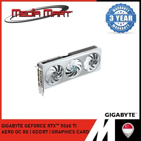 GIGABYTE GEFORCE RTX™ 5060 TI AERO OC 8G | GDDR7 | GRAPHICS CARD