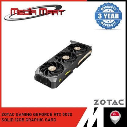 ZOTAC GAMING RTX 5070 SOLID / OC 12GB GRAPHIC CARD