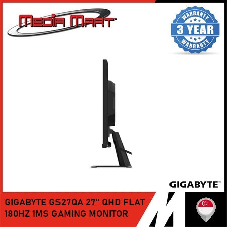 GIGABYTE GS27QA 27" QHD FLAT 180HZ 1MS GAMING MONITOR