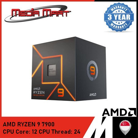 AMD RYZEN 7 7900 12 CORES / 24 THREAD 5.4 GHZ AM5 SOCKET