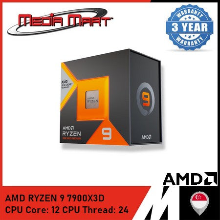 AMD RYZEN 9 7900X3D 12 CORES / 24 THREAD 5.6 GHZ AM5 SOCKET