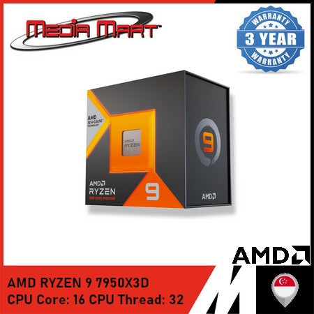 AMD RYZEN 9 7950X3D 16 CORES / 32 THREAD 5.7 GHZ AM5 SOCKET