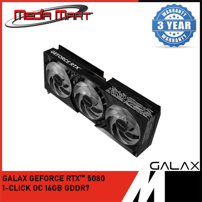 GALAX RTX 5080 1-CLICK OC 16GB GDDR7 GRAPHIC CARD