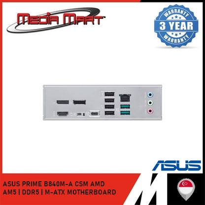 ASUS PRIME B840M-A CSM AMD AM5 | DDR5 | M-ATX MOTHERBOARD