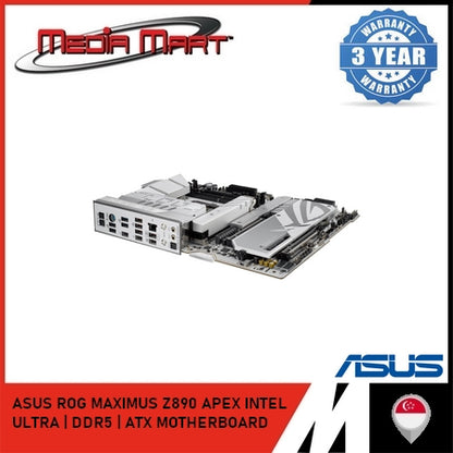 ASUS ROG MAXIMUS Z890 APEX (WHITE) | INTEL LGA 1851 | DDR5 | ATX MOTHERBOARD