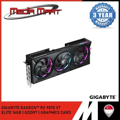 GIGABYTE AORUS RADEON™ RX 9070 XT ELITE 16G GRAPHICS CARD