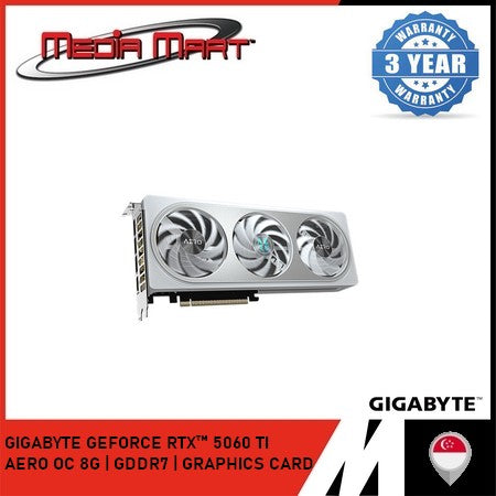 GIGABYTE GEFORCE RTX™ 5060 TI AERO OC 8G | GDDR7 | GRAPHICS CARD