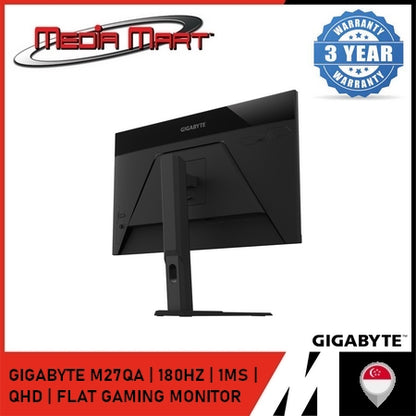 GIGABYTE M27QA | 180HZ | 1MS | QHD | FLAT GAMING MONITOR