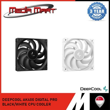 DEEPCOOL AK400 DIGITAL PRO BLACK/WHITE CPU COOLER
