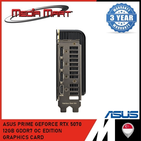 ASUS PRIME GEFORCE RTX 5070 12GB GDDR7 OC EDITION GRAPHICS CARD