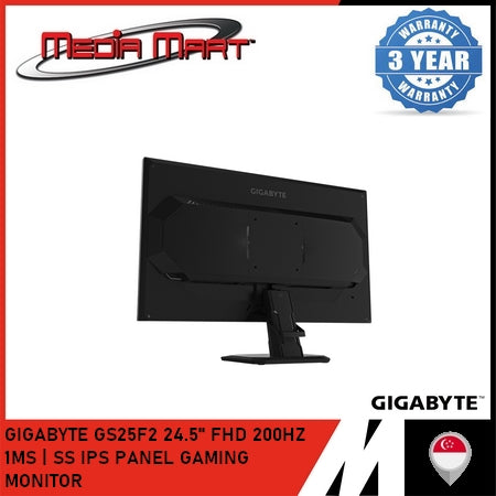 GIGABYTE GS25F2 24.5'' FHD | 200HZ | SS IPS PANEL | 1MS GAMING MONITOR