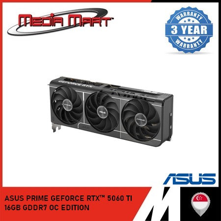 ASUS PRIME GEFORCE RTX 5060Ti 16GB GDDR7 OC EDITION GRAPHIC CARD