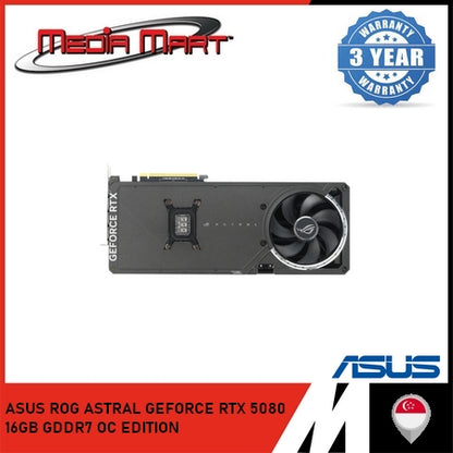 ASUS ROG ASTRAL GEFORCE RTX 5080 16GB GDDR7 OC EDITION GRAPHIC CARD