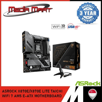 ASROCK X870E/X870E LITE TAICHI WIFI 7 AM5 E-ATX MOTHERBOARD