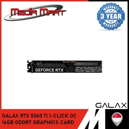 GALAX RTX 5060 TI 1-CLICK OC 16GB GDDR7 GRAPHICS CARD