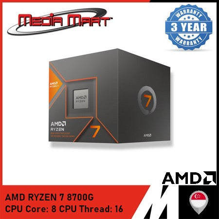 AMD RYZEN 7 8700G 8 CORES / 16 THREAD 5.4 GHZ AM5 SOCKET