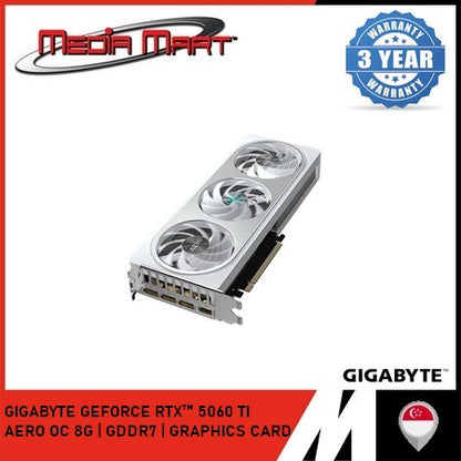 GIGABYTE GEFORCE RTX™ 5060 TI AERO OC 8G | GDDR7 | GRAPHICS CARD
