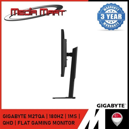 GIGABYTE M27QA | 180HZ | 1MS | QHD | FLAT GAMING MONITOR