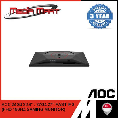 AOC 27G4 27" FHD FAST  IPS FLATSCREEN 180HZ GAMING MONITOR