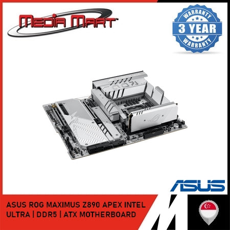 ASUS ROG MAXIMUS Z890 APEX (WHITE) | INTEL LGA 1851 | DDR5 | ATX MOTHERBOARD