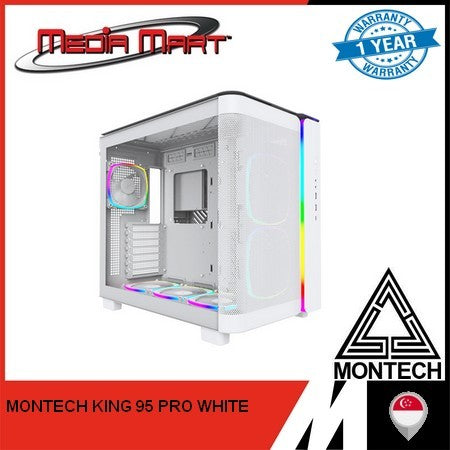 MONTECH KING 95 PRO ATX CASING (BLACK / WHITE)