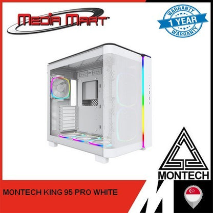 MONTECH KING 95 PRO ATX CASING (BLACK / WHITE)