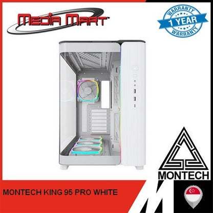 MONTECH KING 95 PRO ATX CASING (BLACK / WHITE)