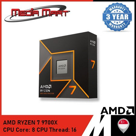 AMD RYZEN 7 9700X 8 CORES / 16 THREAD 5.5 GHZ AM5 SOCKET