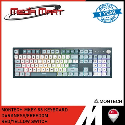 MONTECH MKEY 85 KEYBOARD DARKNESS/FREEDOM RED/YELLOW SWITCH
