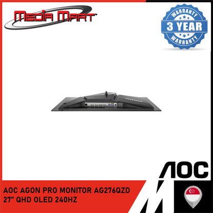 AOC AGON PRO MONITOR AG276QZD 27’’ QHD OLED 240HZ GAMING MONITOR