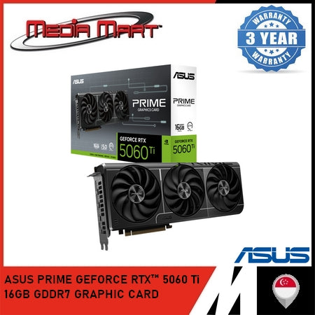 ASUS PRIME GEFORCE RTX 5060Ti 16GB GDDR7 GRAPHIC CARD