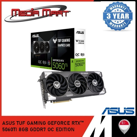 ASUS TUF GAMING GEFORCE RTX 5060Ti 8GB GDDR7 OC EDITION GRAPHIC CARD