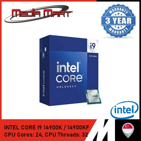 INTEL CORE I9 14900KF 24 CORES / 32 THREADS 6 GHZ LGA 1700 PROCESSOR