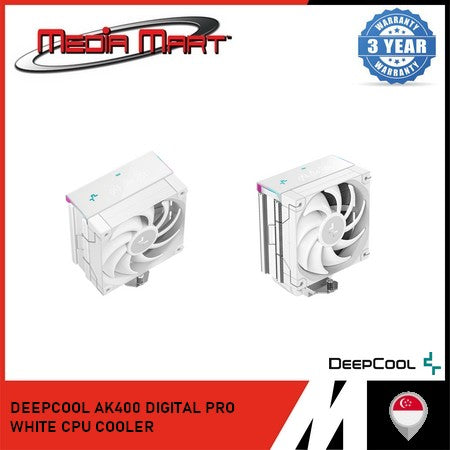 DEEPCOOL AK400 DIGITAL PRO BLACK/WHITE CPU COOLER