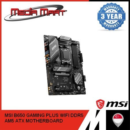 MSI B650 GAMING PLUS WIFI DDR5 AMD AM5 ATX MOTHERBOARD