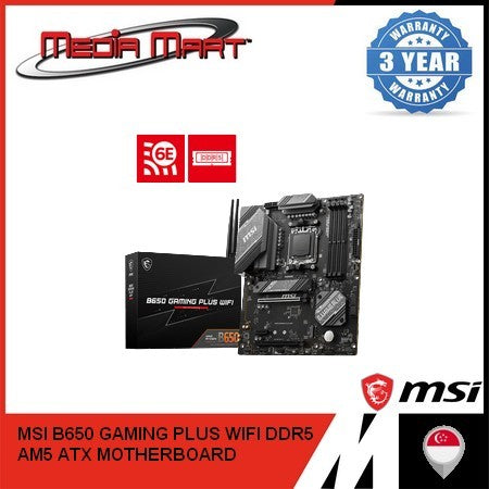 MSI B650 GAMING PLUS WIFI DDR5 AMD AM5 ATX MOTHERBOARD