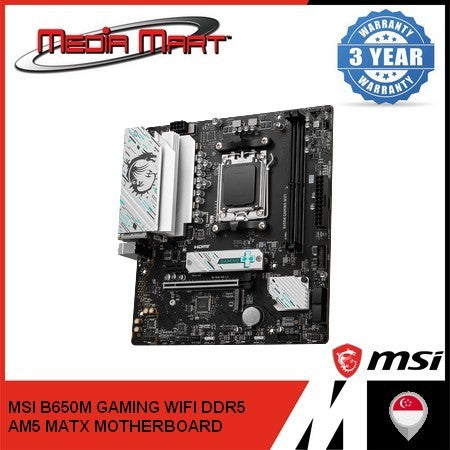 MSI B650M GAMING WIFI DDR5 AMD AM5 M-ATX MOTHERBOARD