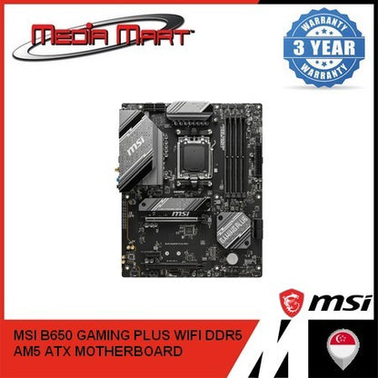 MSI B650 GAMING PLUS WIFI DDR5 AMD AM5 ATX MOTHERBOARD