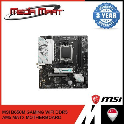 MSI B650M GAMING WIFI DDR5 AMD AM5 M-ATX MOTHERBOARD