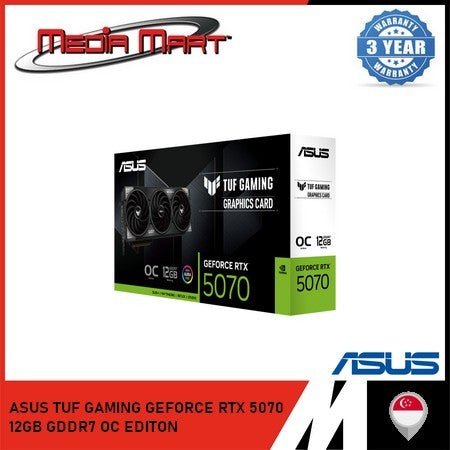ASUS TUF GAMING GEFORCE RTX 5070 12GB GDDR7 OC EDITION GRAPHIC CARD