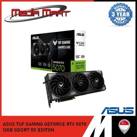 ASUS TUF GAMING GEFORCE RTX 5070 12GB GDDR7 OC EDITION GRAPHIC CARD