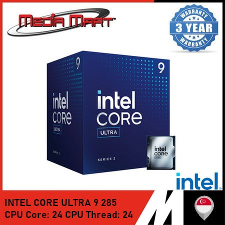 INTEL CORE ULTRA 9 285 24 CORES / 24 THREADS 5.5 GHZ LGA 1851 PROCESSOR