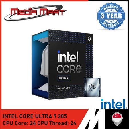 INTEL CORE ULTRA 9 285K 24 CORES / 24 THREADS 5.5 GHZ LGA 1851 PROCESSOR